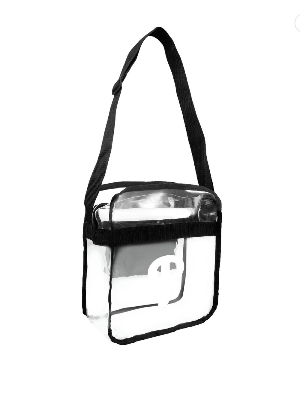 Little Earth Clear Crossbody Bag with Black Trim